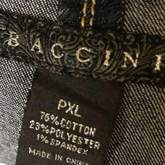 Tailored Jean Jacket Blazer by Baccini - Petite XL - Picture 3 of 4